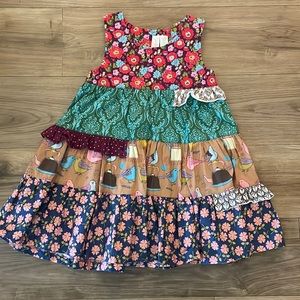 Matilda Jane Paint By Number Cactus Flower Shasta Dress Size 6